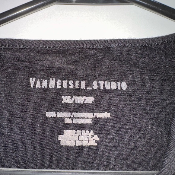 Van Heusen Black Short Sleeve Wrap Top - Picture 4 of 4